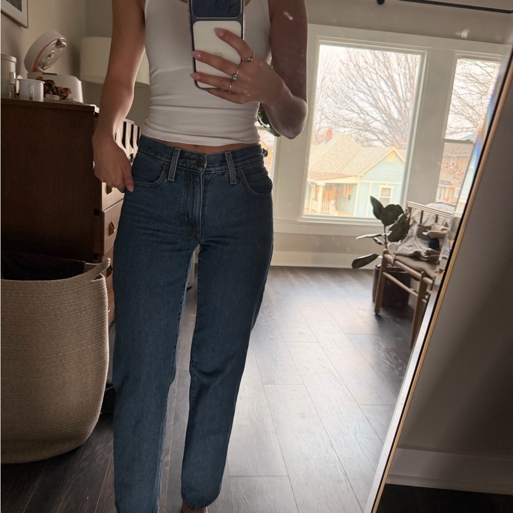 Levi's Dark Blue Straight Leg Jeans
